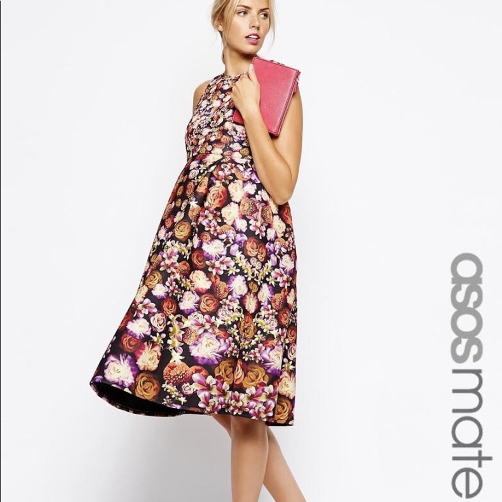Floral maternity dress